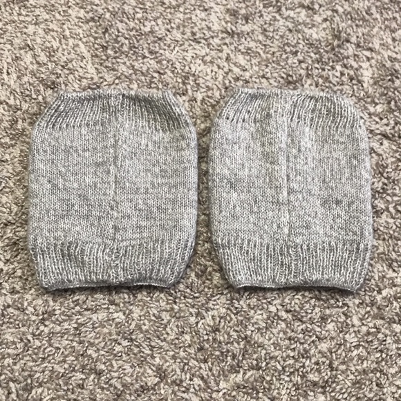 Panda Bear Boot Cuffs Gray/Grey and Black Winter - Picture 6 of 7